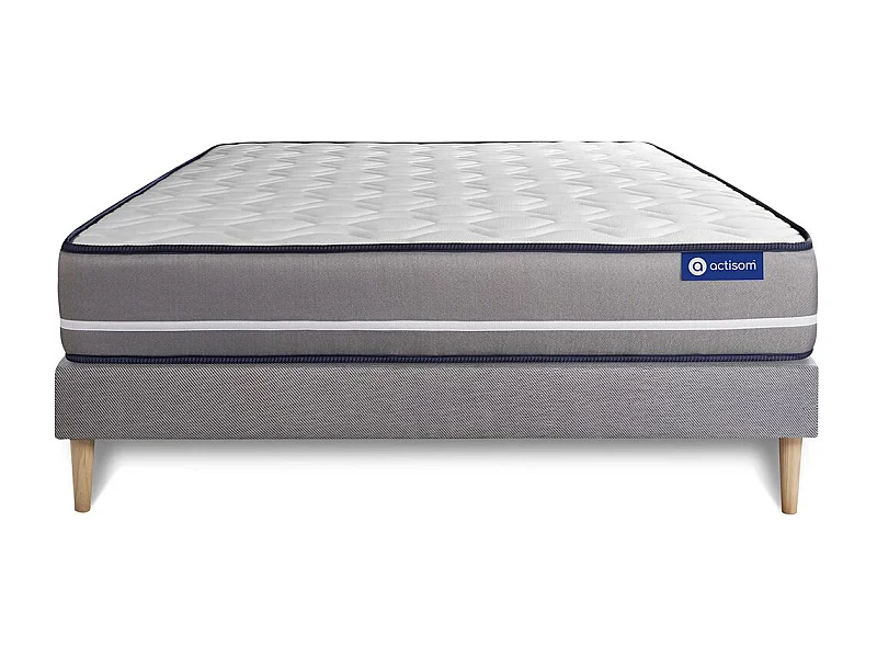 Lattenbodem en Actilatex pur matras 140x200cm , matrasdikte : 20 cm , latex en traagschuim , stevig, 3 comfortzones