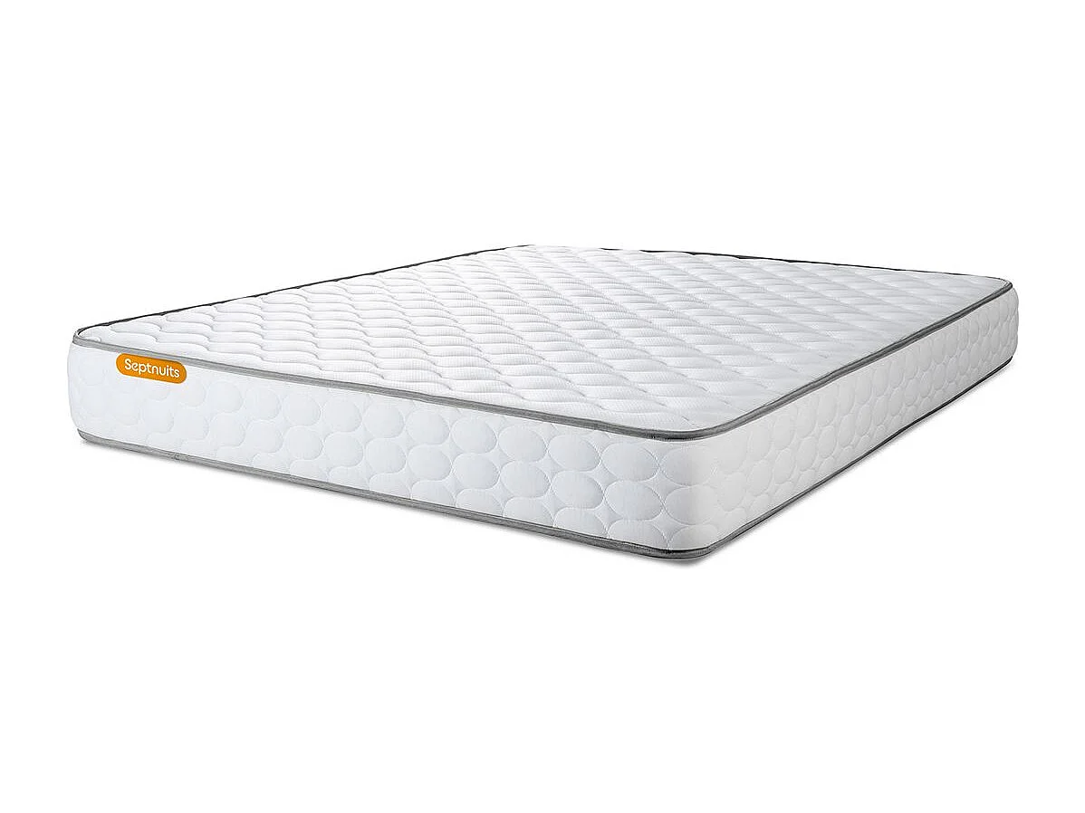 Matelas Mémoire de forme + sommier kit blanc 160x200 Memo