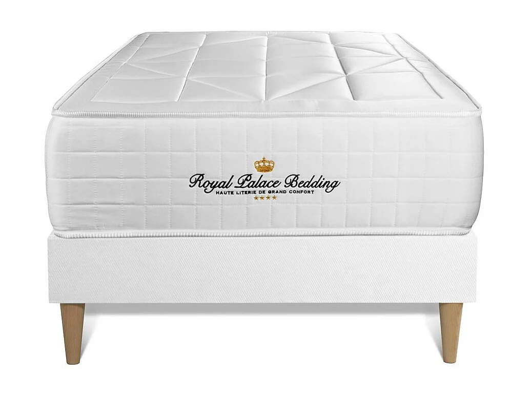 lattenbodem en Windsor matras 90x190 cm , Matrasdikte : 26 cm , traagschuim en pocketveren , gebalanceerd, 5 comfortzones