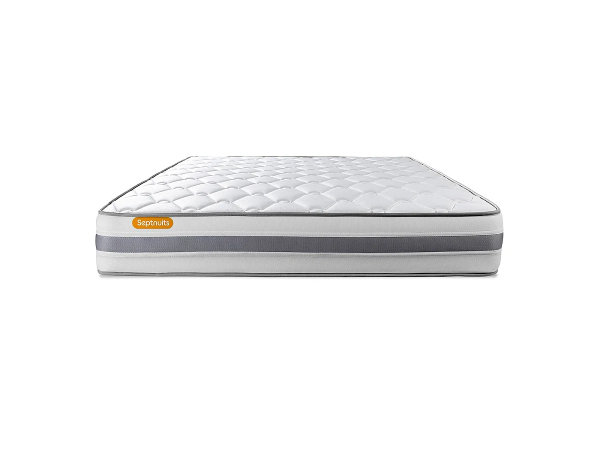 Matelas + sommier 140x190 Memo Spring Ressorts ensachés 3 zones de confort MAXI épaisseur