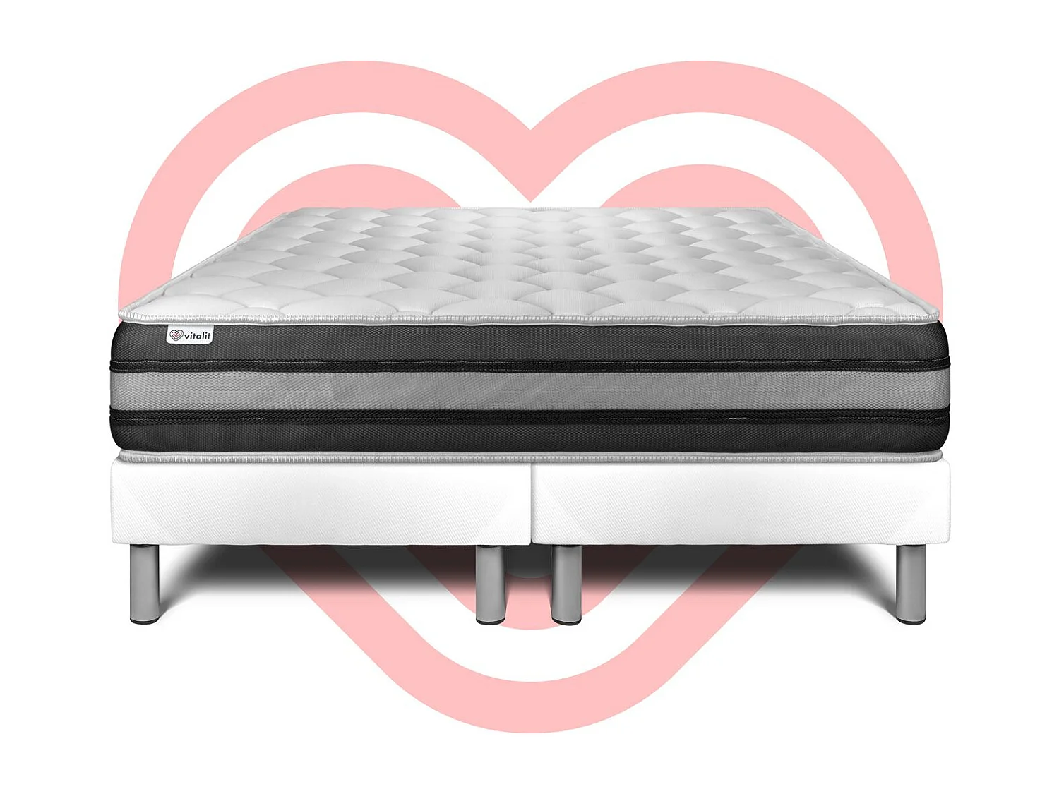 Ensemble VITALSPRING ZEN 200 x 200 cm