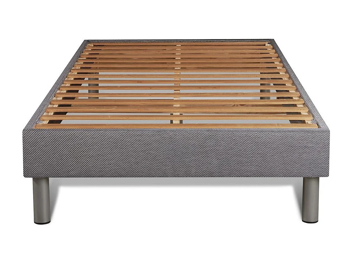 Ensemble 90x190 matelas BodyFlex ressorts ensachés et mémoire de forme + sommier kit blanc