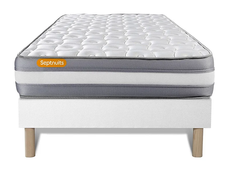 Matelas + sommier 90x190 Memo Plus Mémoire de forme 3 zones