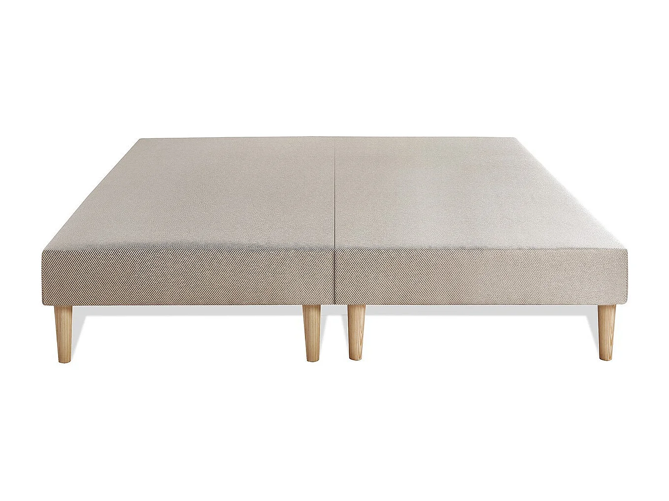 Pack prêt à dormir matelas LE DOUILLET 160x200cm Mémoire de forme BioVisco + double sommiers Beige + 2 oreillers + couette