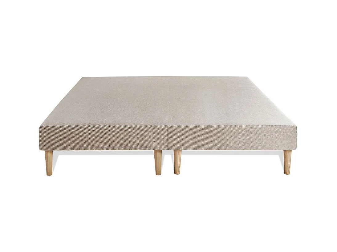 Pack prêt à dormir matelas LE DOUILLET 160x200cm Mémoire de forme BioVisco + double sommiers Beige + 2 oreillers + couette