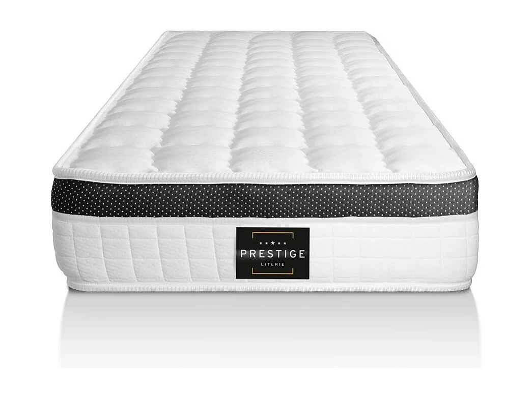 Ensemble Supérieur 90x200 Mémoire de forme 3 zones sommier noir