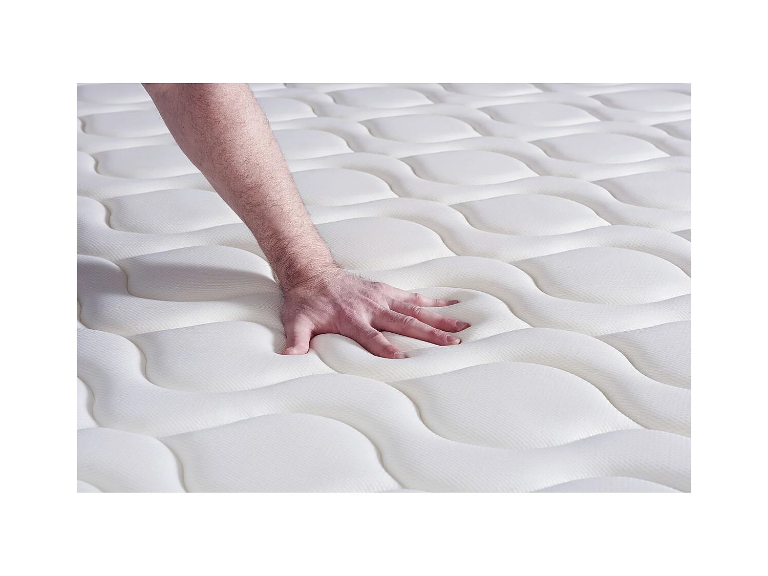 Ensemble matelas Ressorts ensachés+Mémoire de forme ACTIFLEX ZEN 140x190 Maxi épaisseur 7zones de confort + sommier KIT blanc