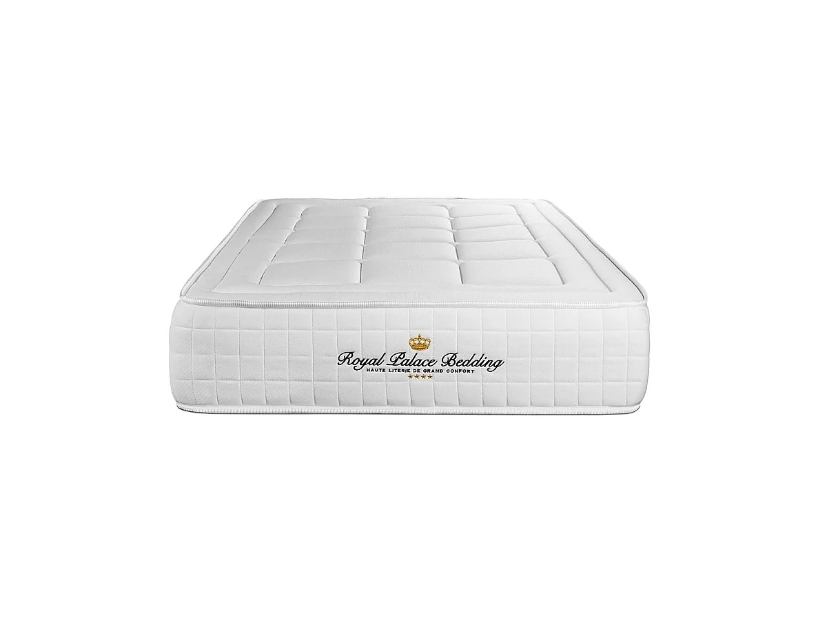 Ensemble Matelas à mémoire de forme maxi épaisseur Balmoral 90x190 sommier KIT noir