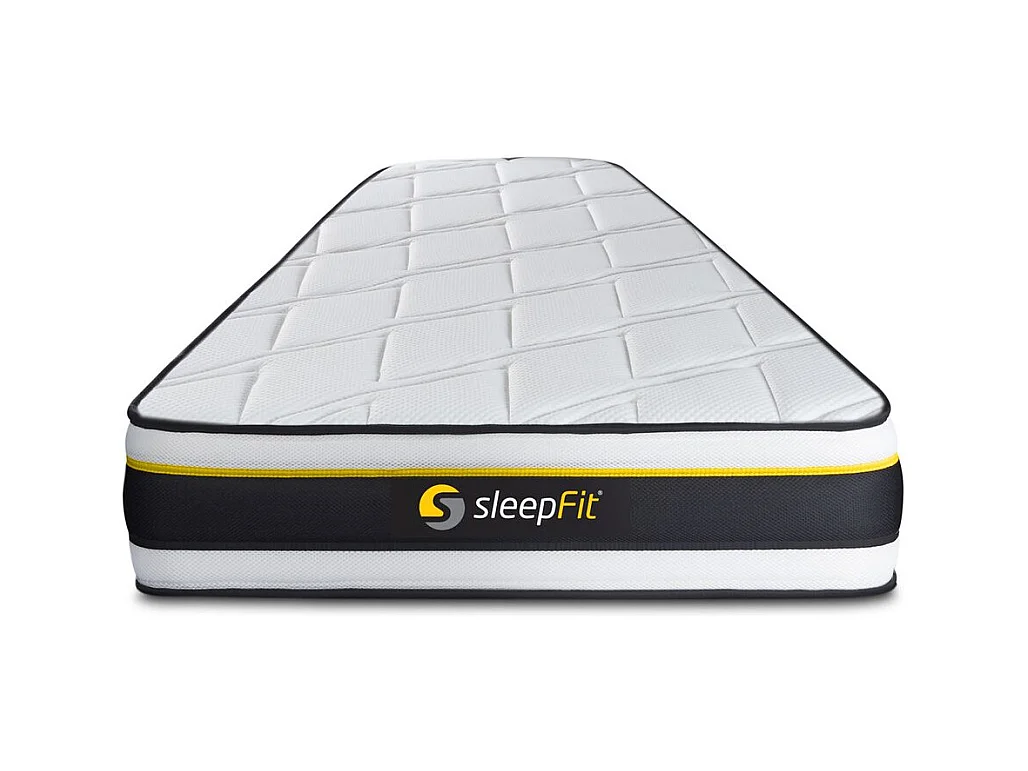 Ensemble 90x190 matelas SOFT + sommier kit noir