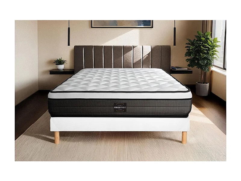 Ensemble Suite 140x190 Ressorts ensachés, mémoire de forme 5 zones