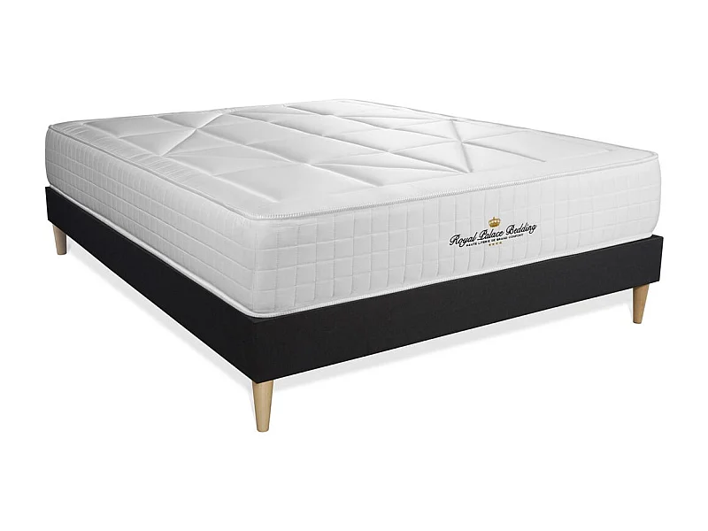 Ensemble matelas ressorts ensachés + mémoire de forme maxi épaisseur Windsor 160x200