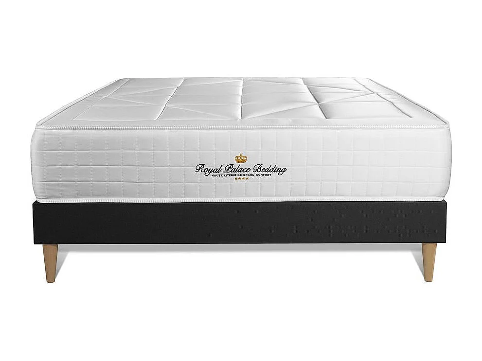 Ensemble matelas ressorts ensachés + mémoire de forme maxi épaisseur Windsor 160x200