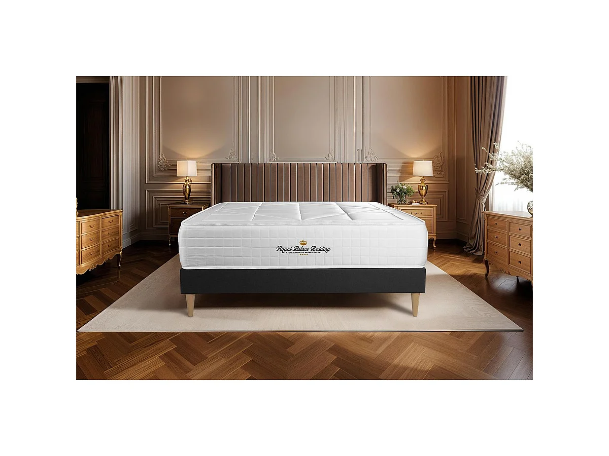 Ensemble matelas ressorts ensachés + mémoire de forme maxi épaisseur Windsor 160x200