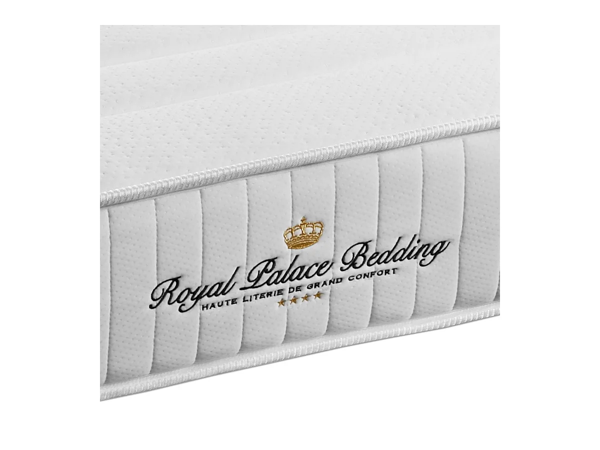 Pack matelas à mémoire de forme Nottingham 160x200cm + double sommier Noir 80x200 cm + 2 oreillers + 1 couette