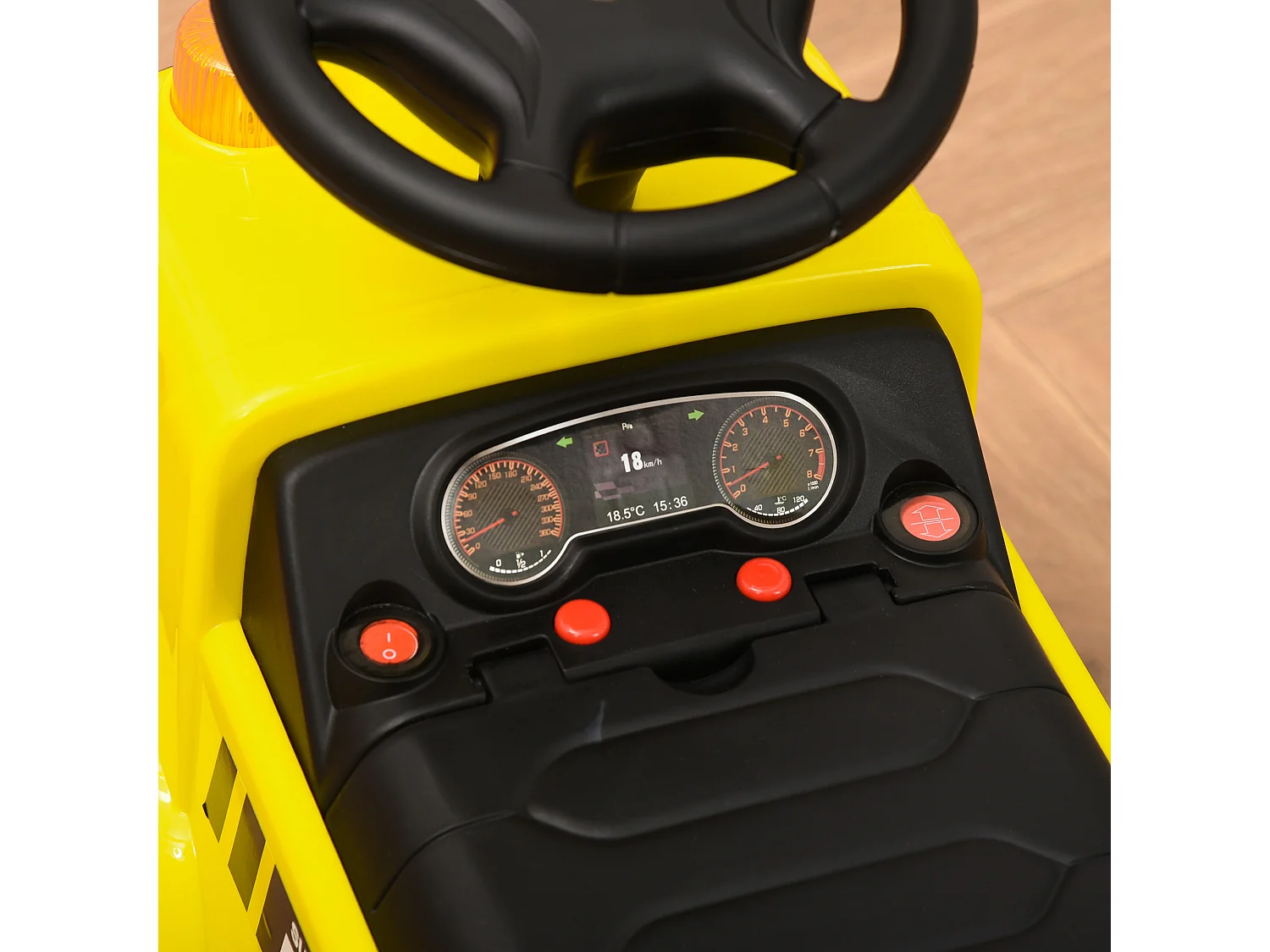 Coche correpasillos infantil amarillo 72x28.2x42 cm HOMCOM