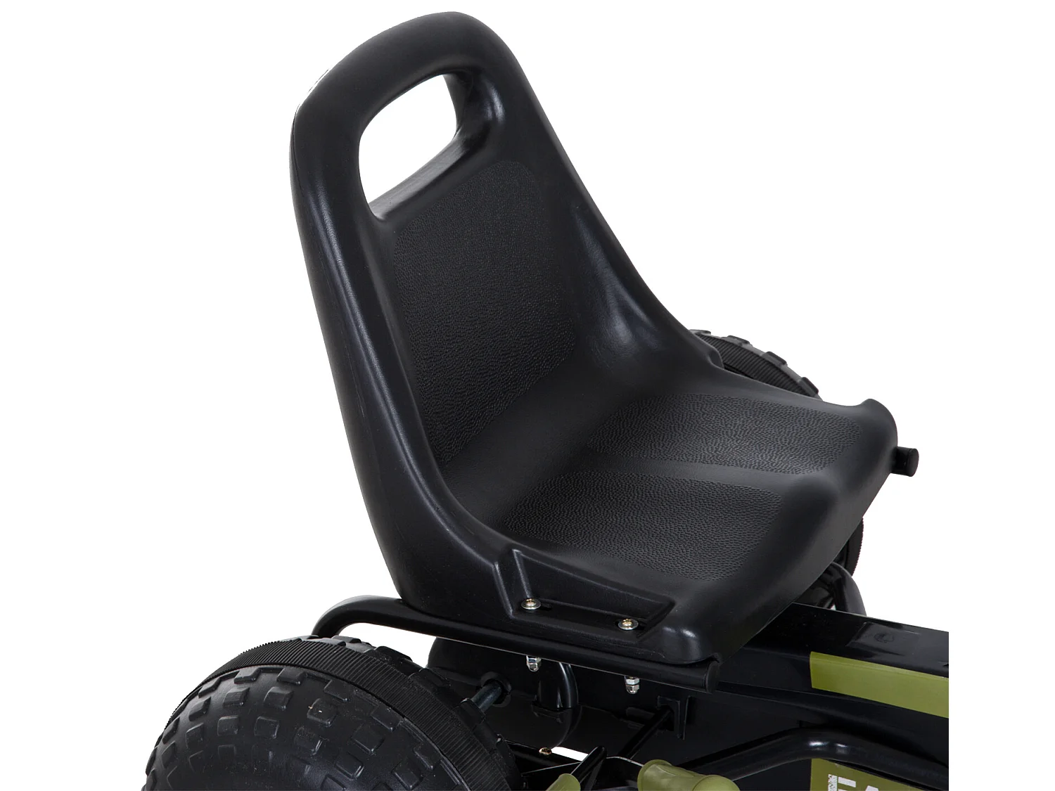 Go-kart a pedales para niño negro y verde 99x65x56cm HOMCOM