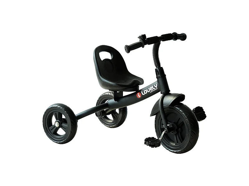 Triciclo para niños negro 74x49x55cm HOMCOM