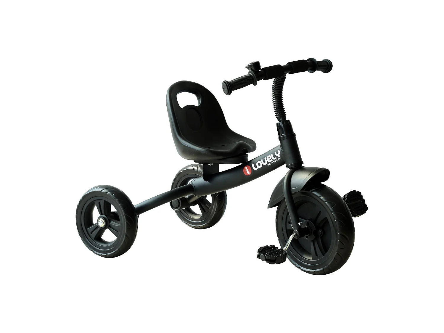 Triciclo para niños negro 74x49x55cm HOMCOM