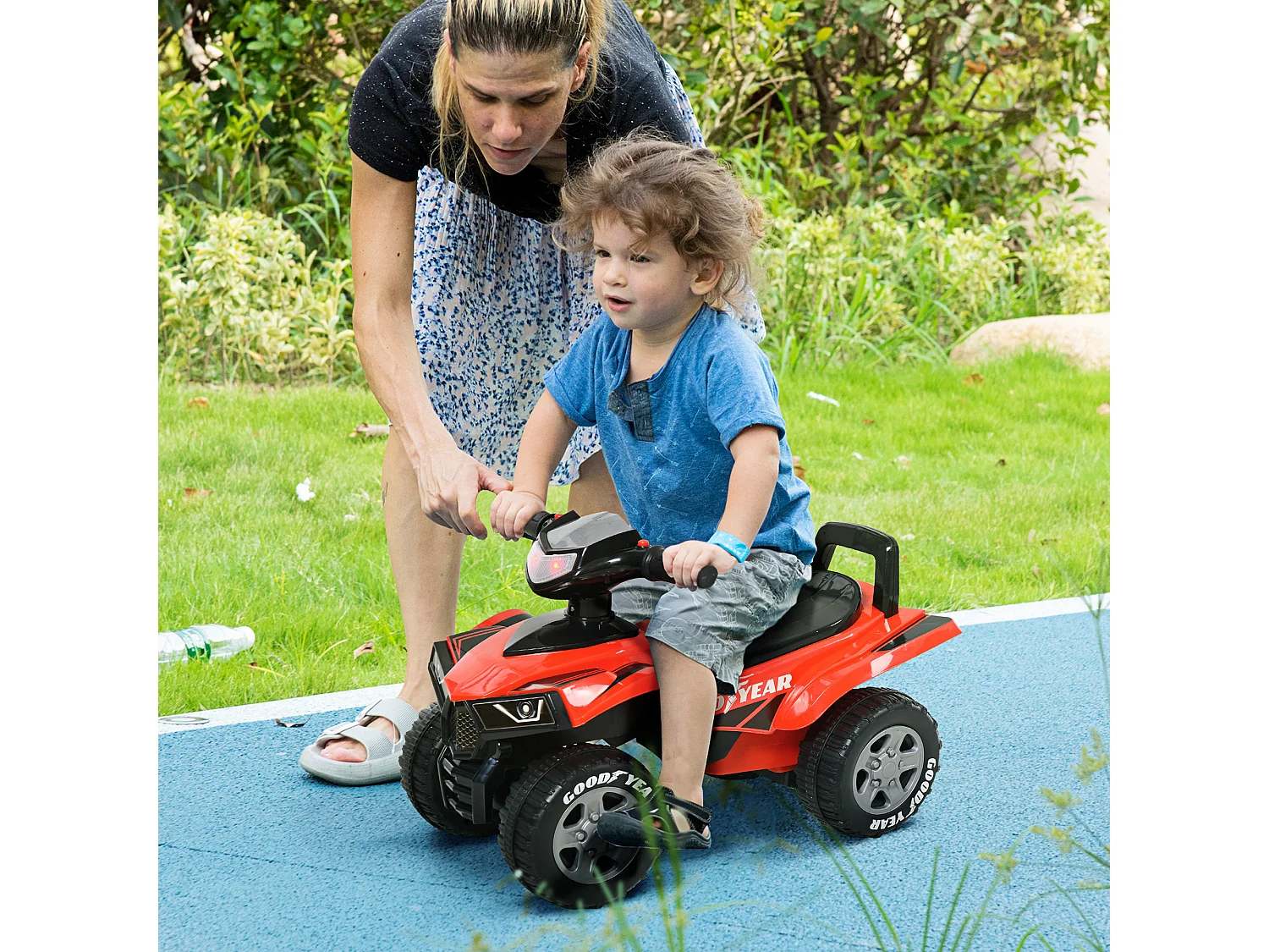 Quad infantil rojo 60x31x42cm HOMCOM