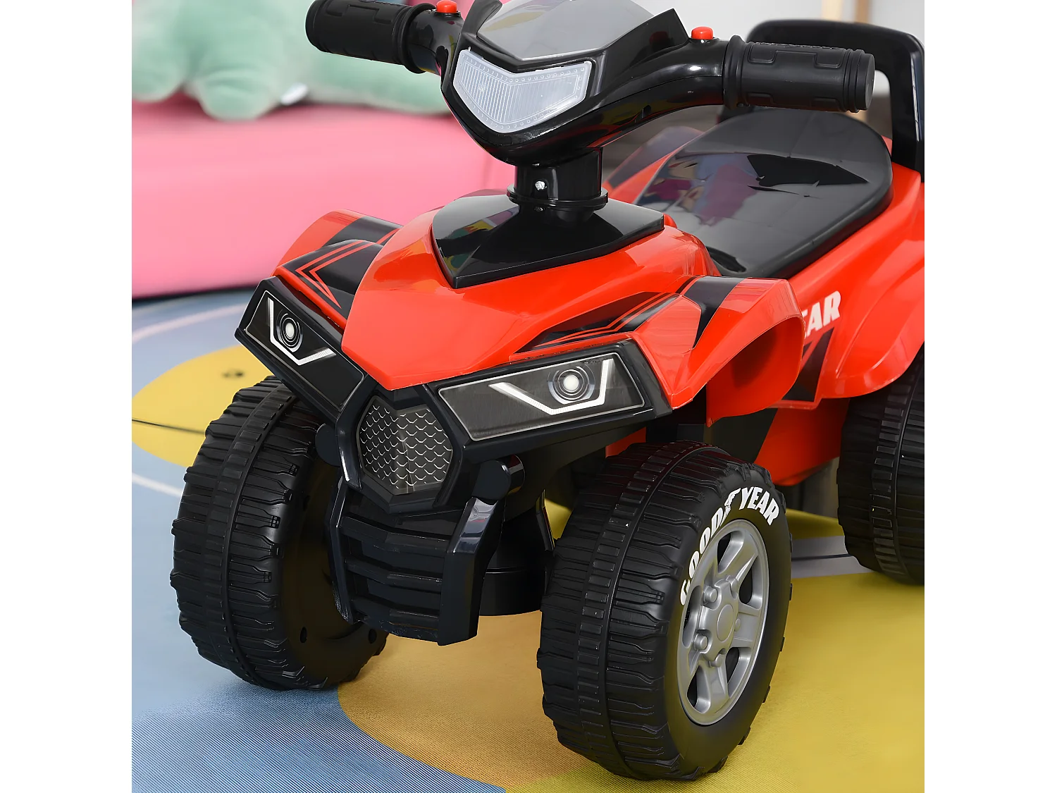 Quad infantil rojo 60x31x42cm HOMCOM
