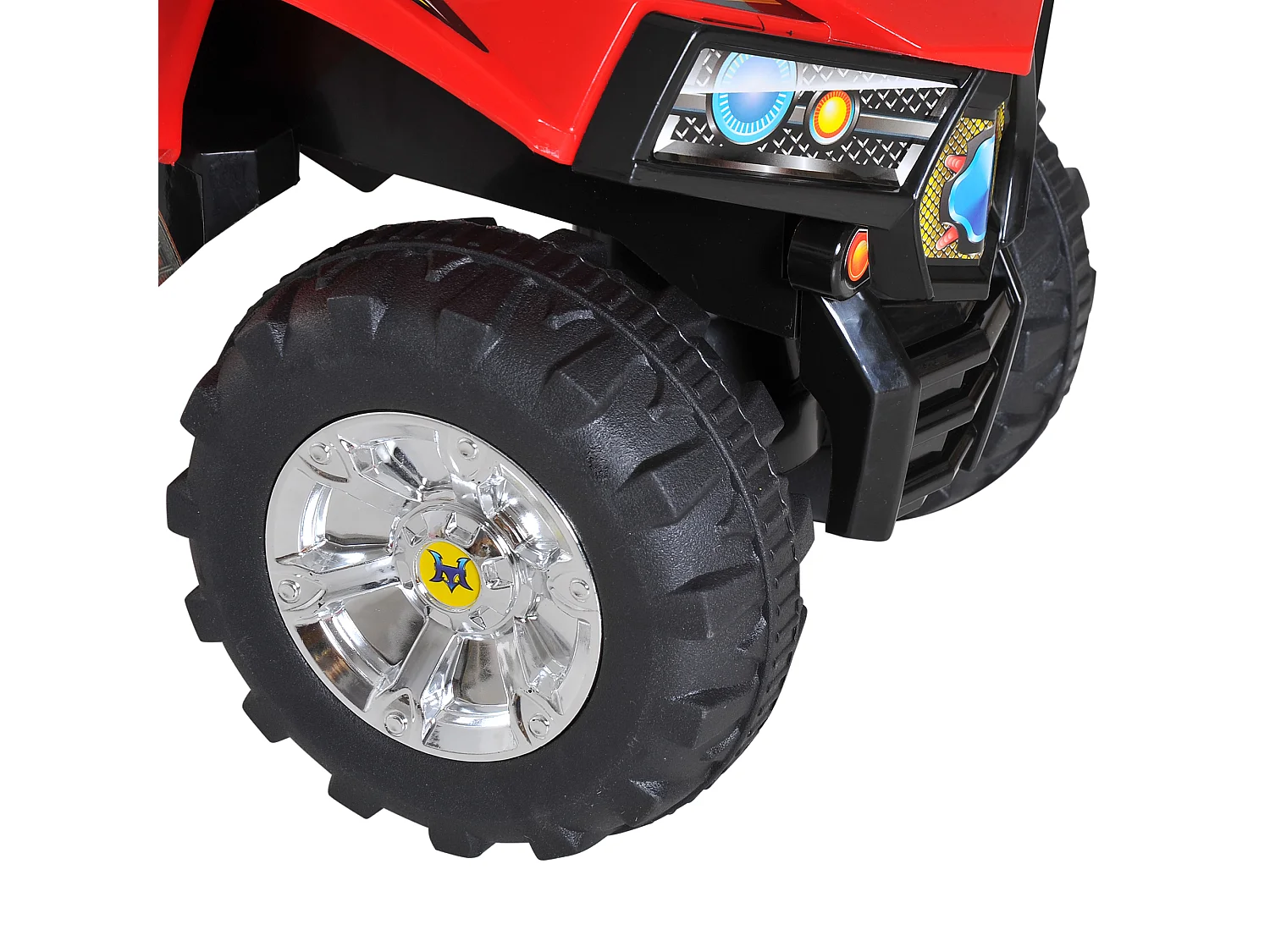 Quad correpasillos infantil rojo 60x38x42 cm HOMCOM