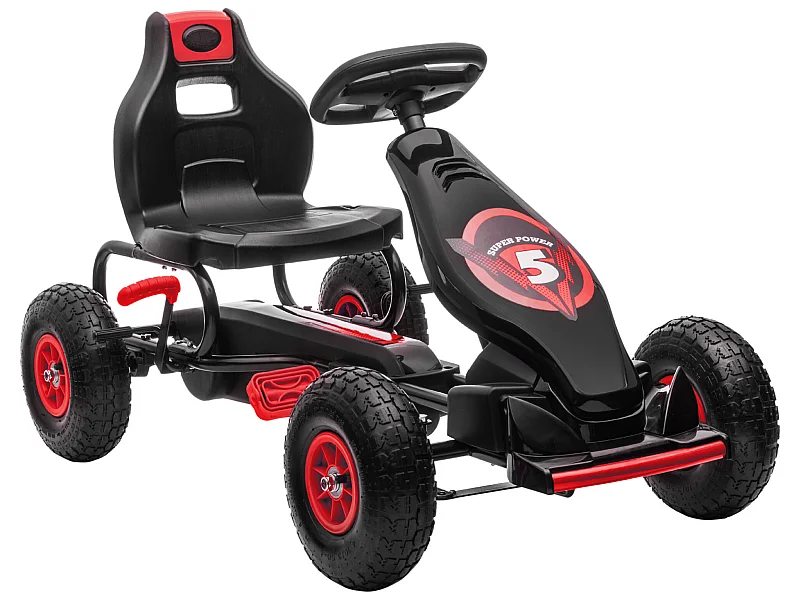 Gokart a pedales rojo 121x58x61 cm HOMCOM