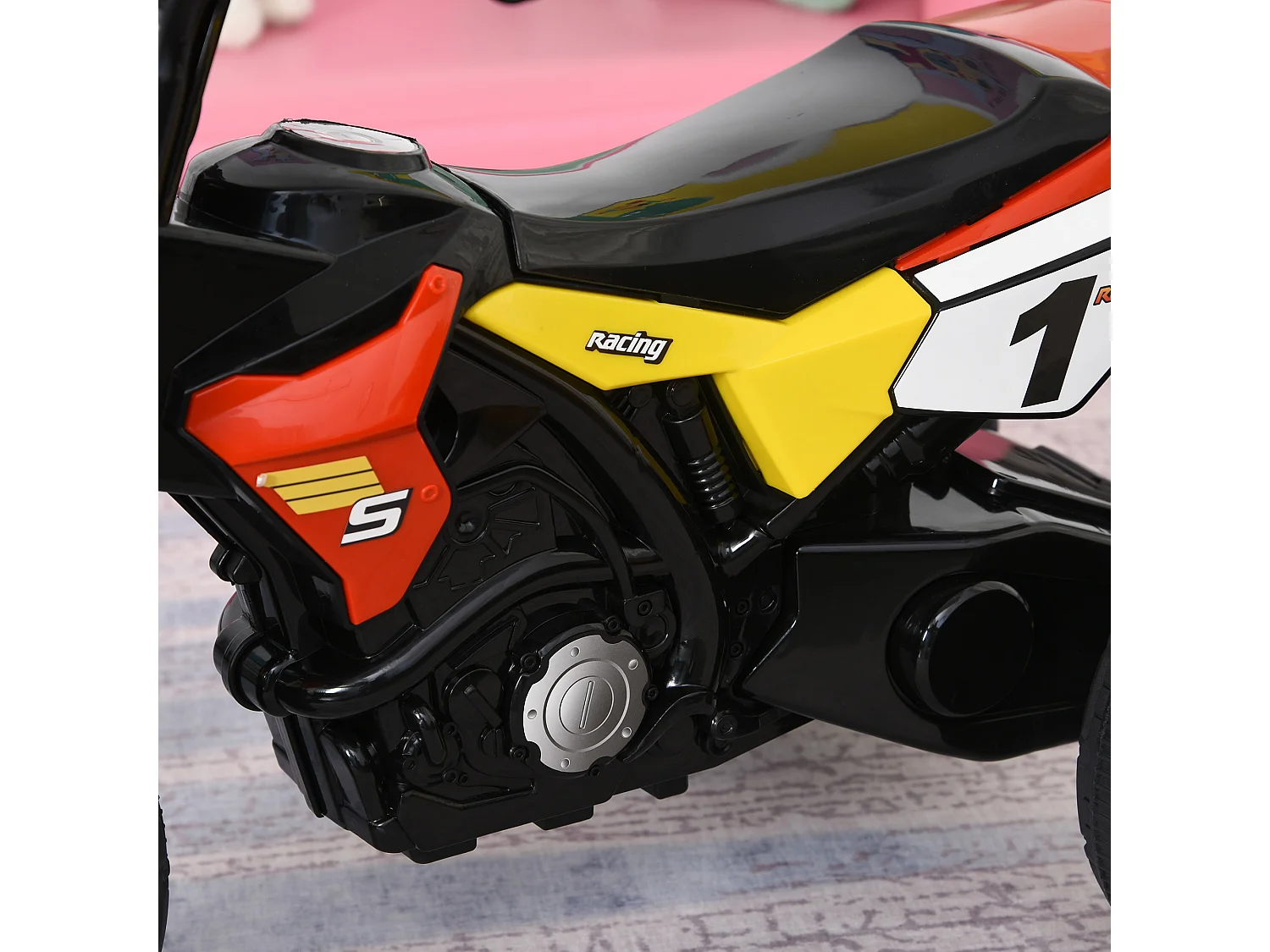 Triciclo para bebé rojo 71x40x51 cm HOMCOM