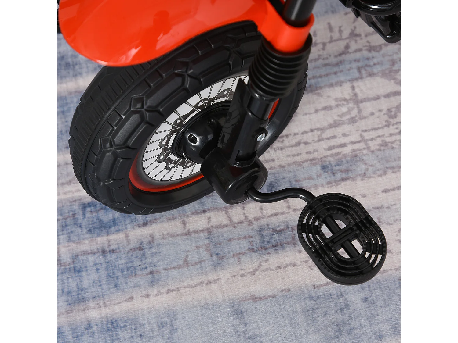 Triciclo para bebé rojo 71x40x51 cm HOMCOM