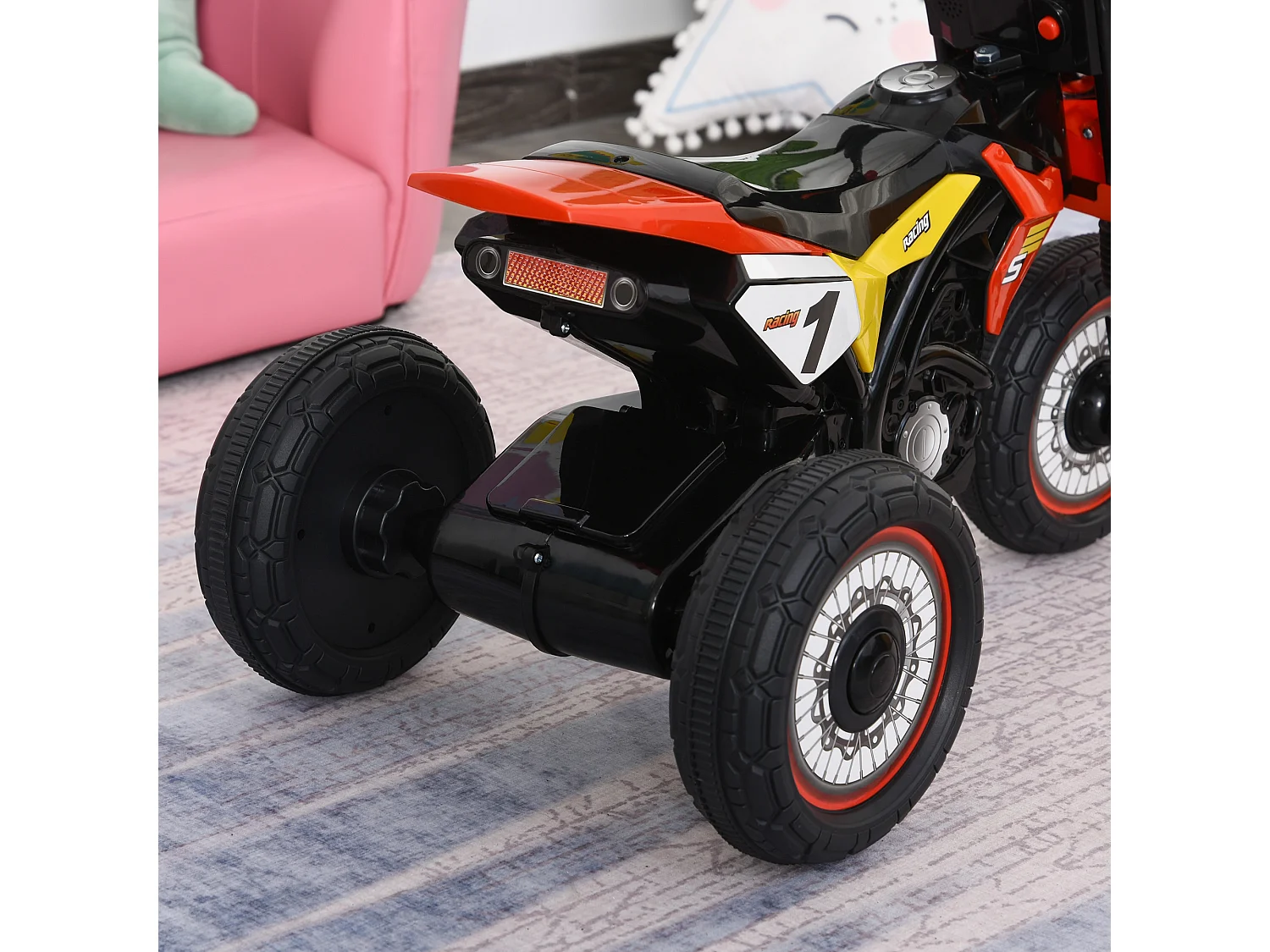 Triciclo para bebé rojo 71x40x51 cm HOMCOM