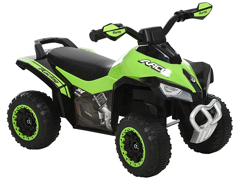 Quad correpasillo para niños verde 67.5x38x44 cm HOMCOM