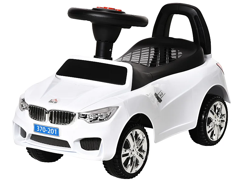 Coche correpasillos para niños blanco 63.5x28x36 cm HOMCOM
