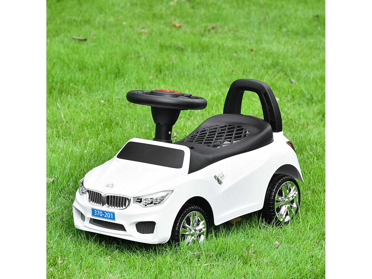 Coche correpasillos para niños blanco 63.5x28x36 cm HOMCOM