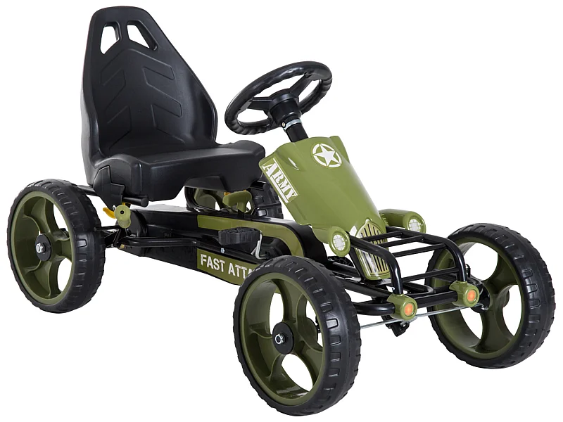 Go-kart a pedales verde 105x54x61 cm HOMCOM