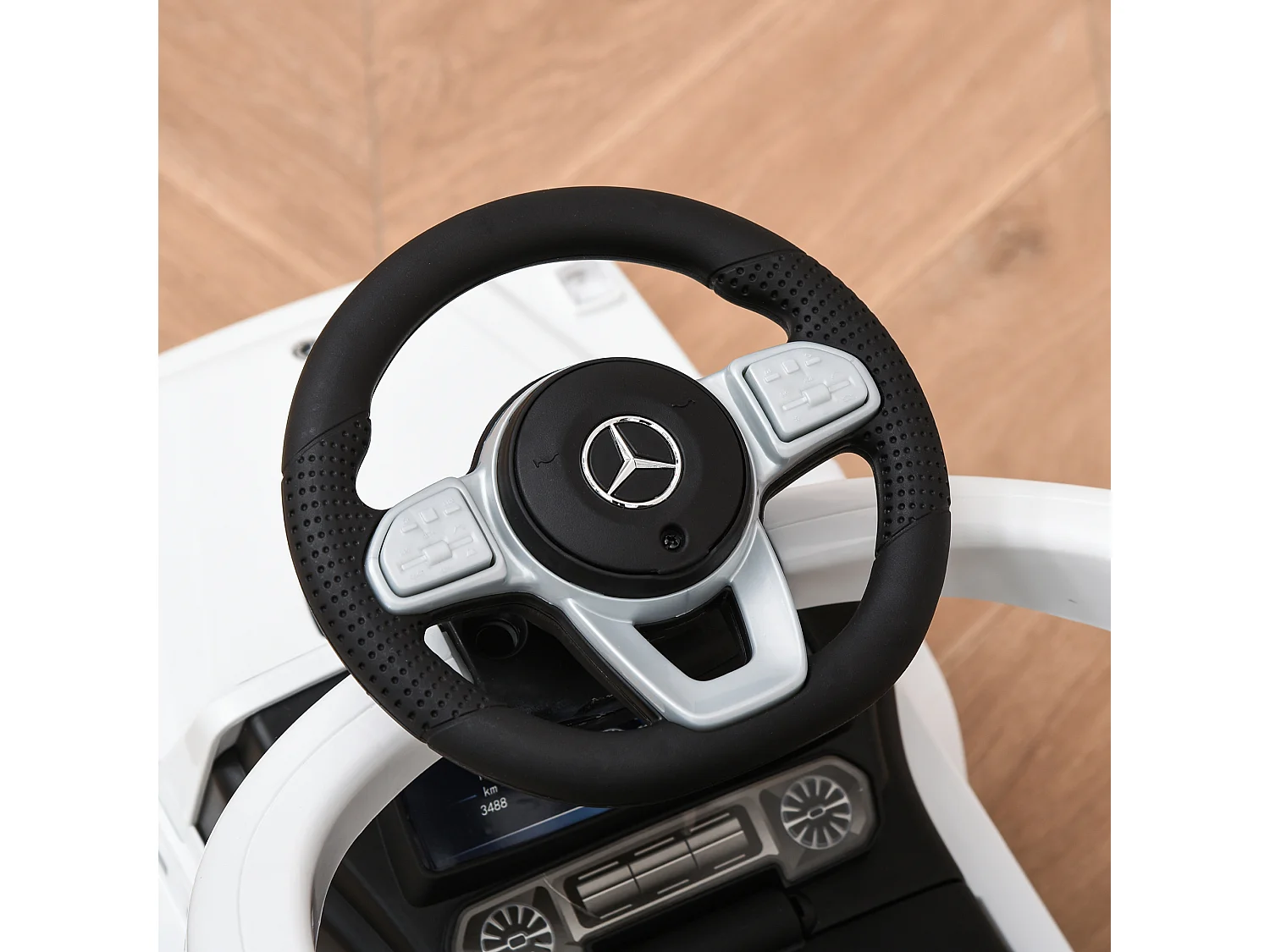 Correpasillos para niños blanco 85.5x40.5x95 cm HOMCOM