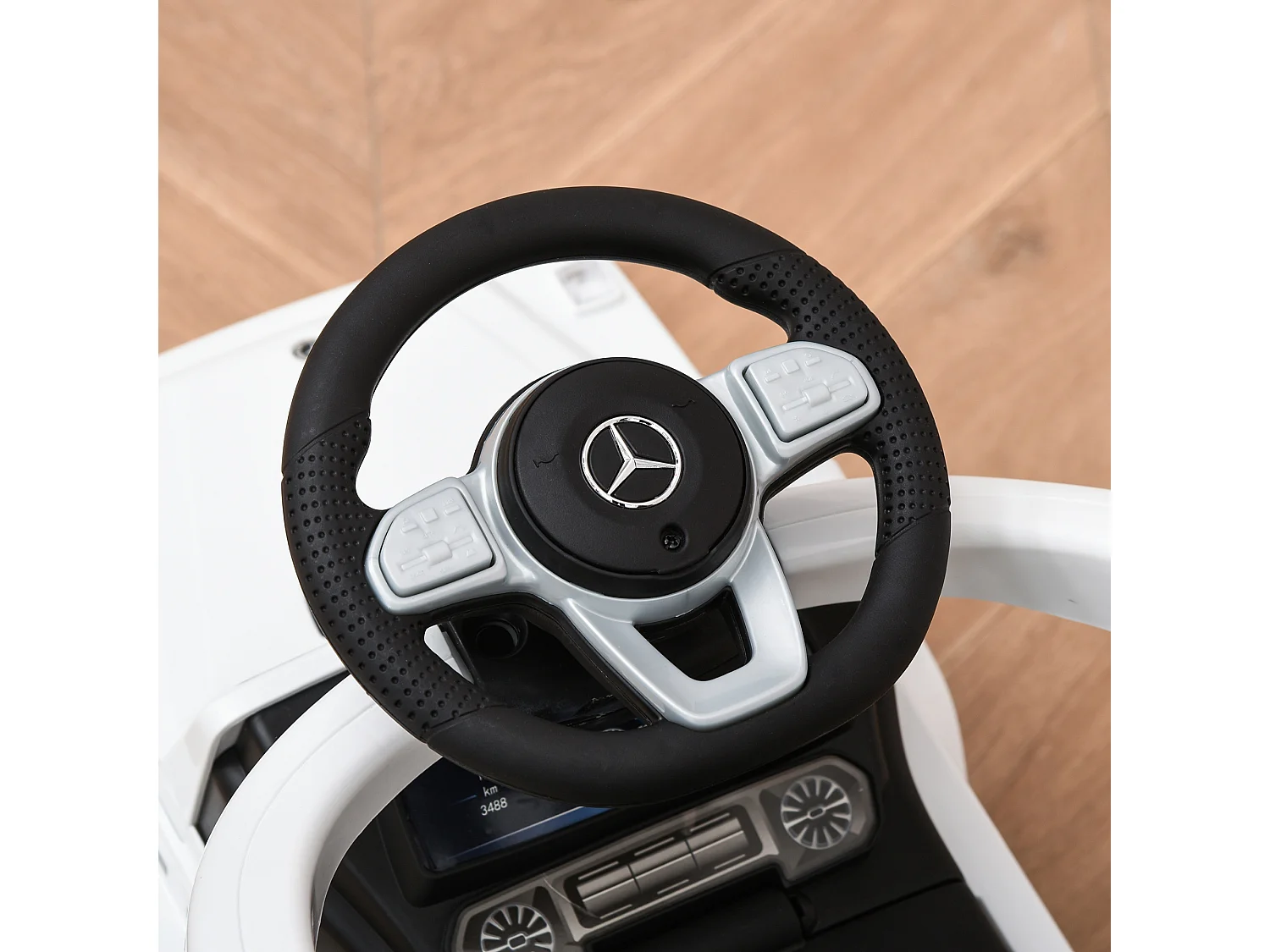 Correpasillos para niños blanco 85.5x40.5x95 cm HOMCOM