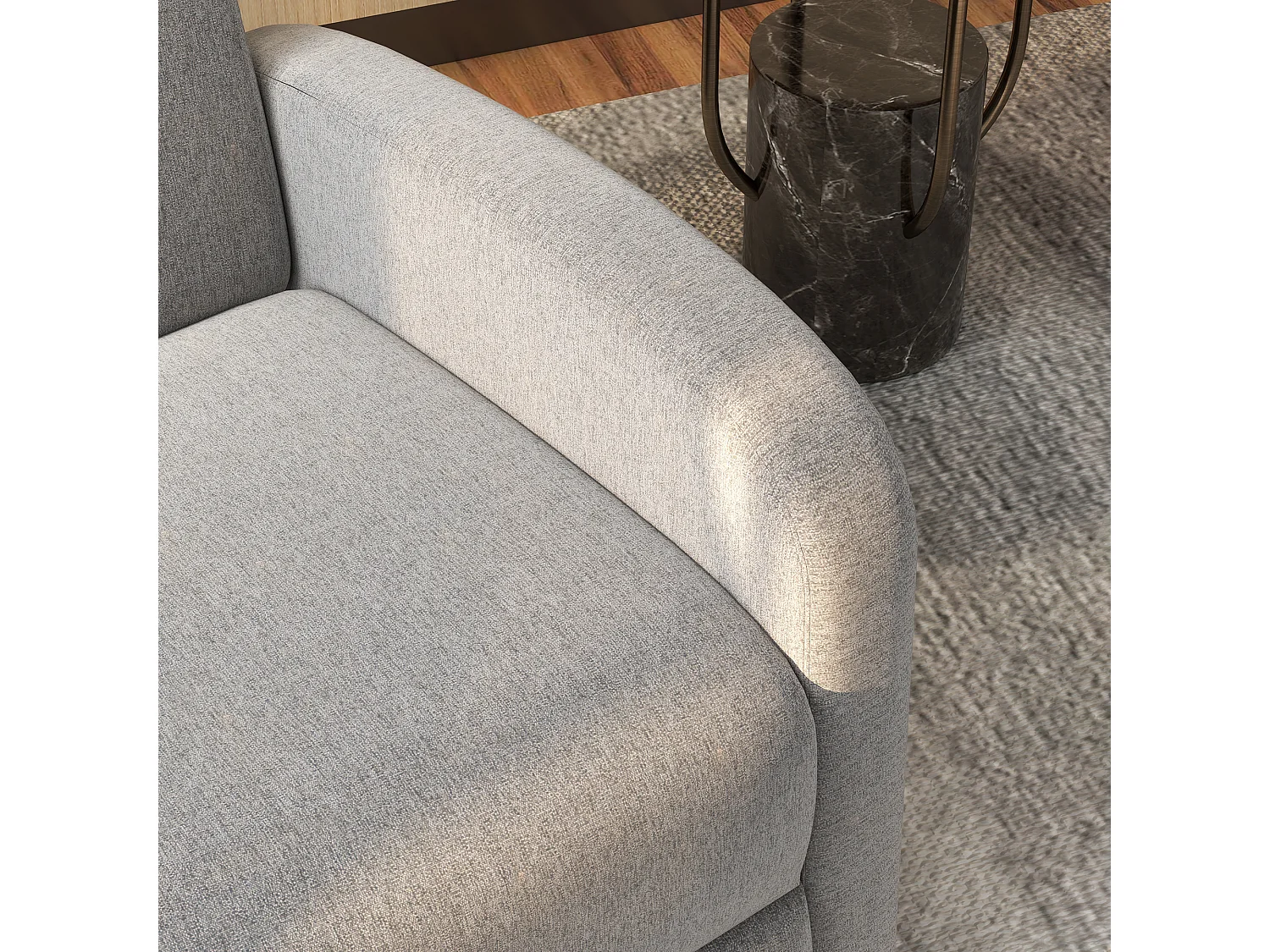 Sofá reclinable gris 64x86x102 cm HOMCOM
