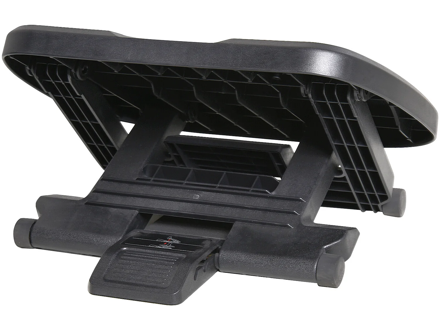 Reposapiés negro 45x34x16.5 cm HOMCOM