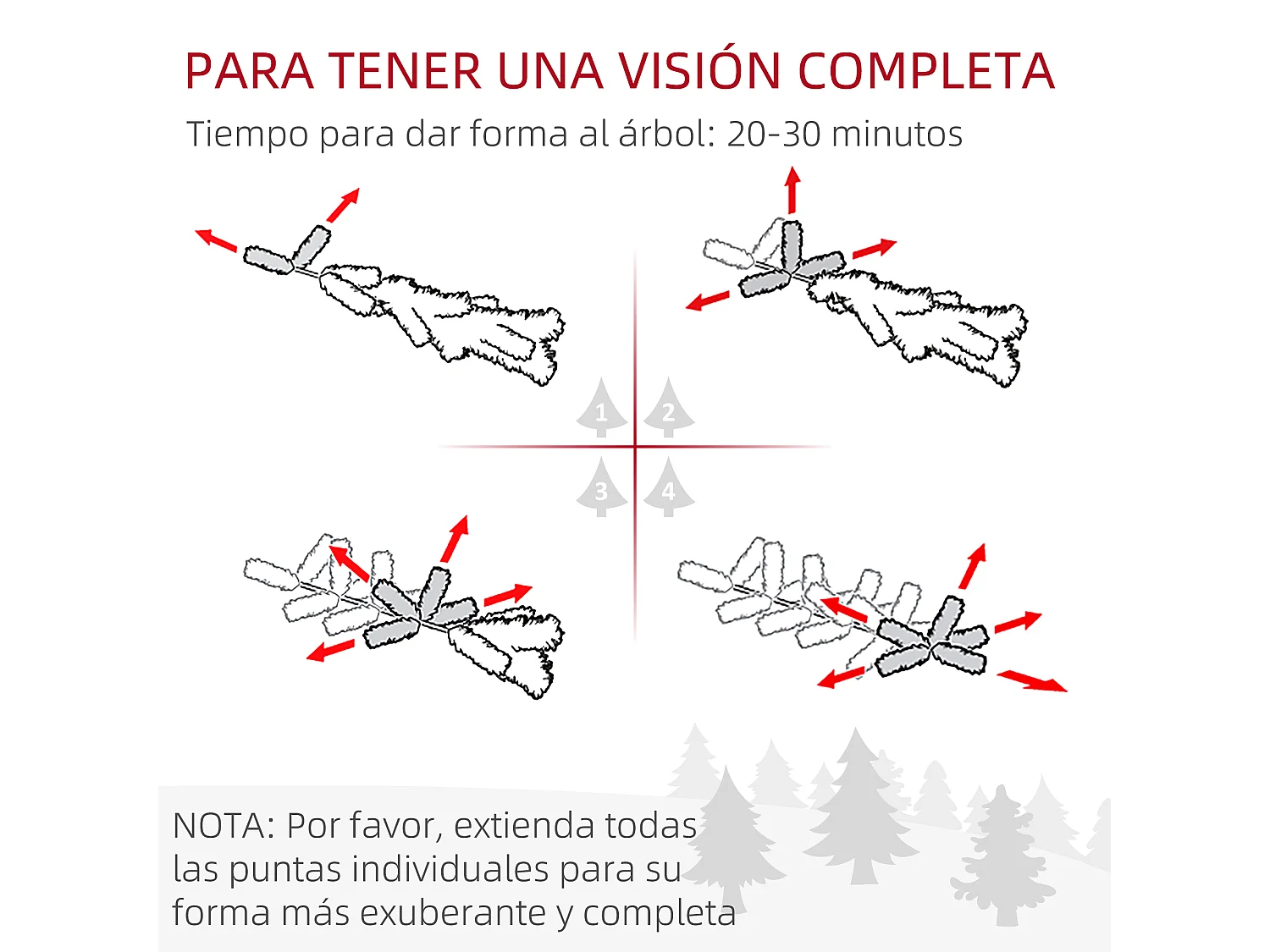 Árbol de navidad verde 106x106x180 cm HOMCOM
