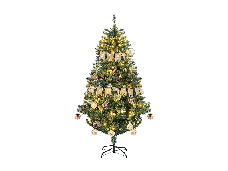 Árbol de navidad verde 106x106x180 cm HOMCOM