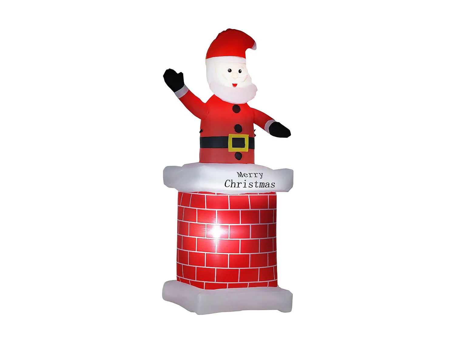 Papá noel inflable rojo 80x70x210 cm HOMCOM