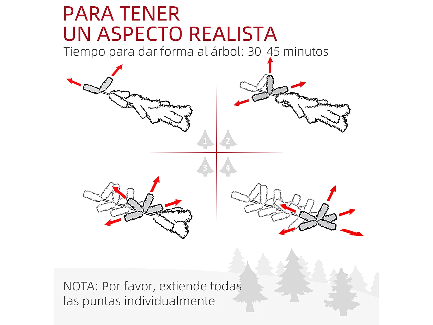 Árbol de navidad verde 86x86x180 cm HOMCOM