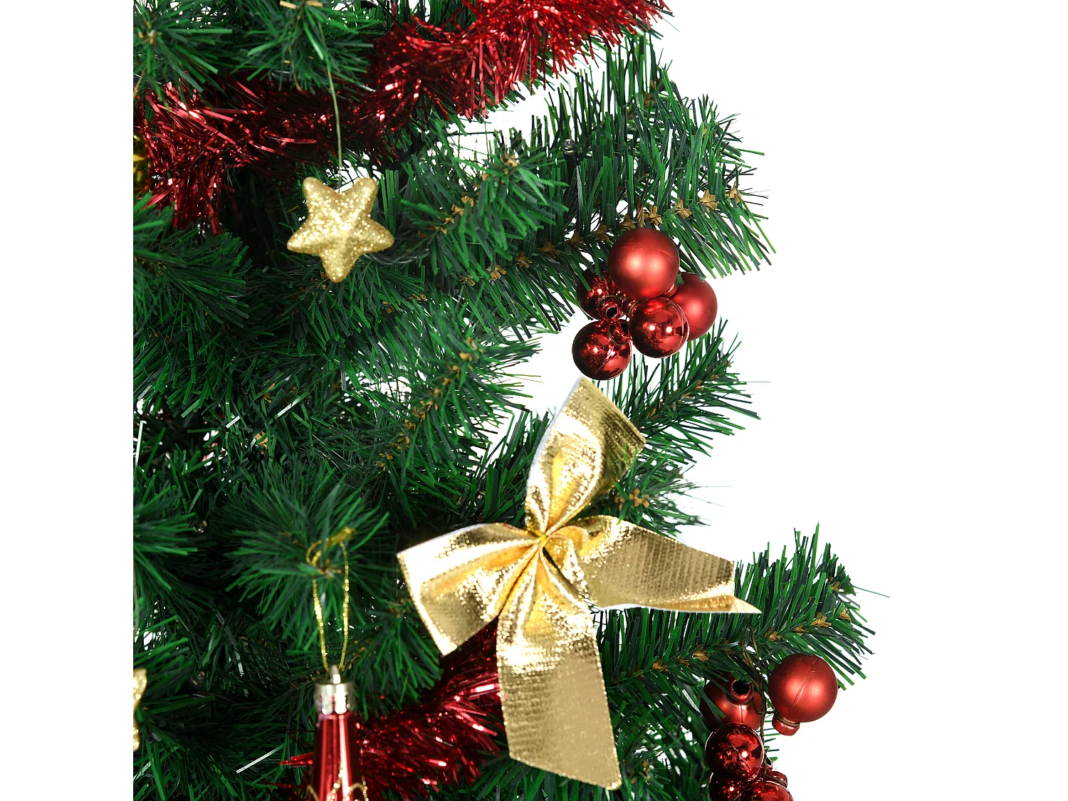 Árbol de navidad verde 86x86x180 cm HOMCOM