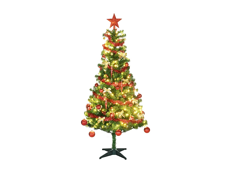 Árbol de navidad verde 86x86x180 cm HOMCOM