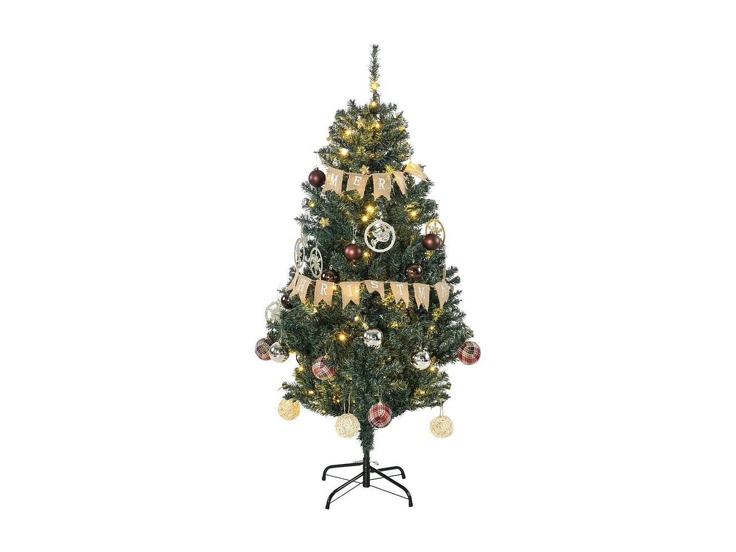 Árbol de navidad verde 91x91x150 cm HOMCOM