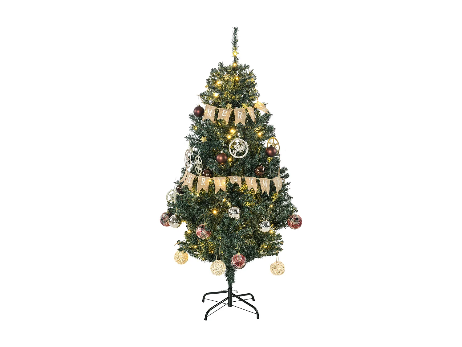 Árbol de navidad verde 91x91x150 cm HOMCOM