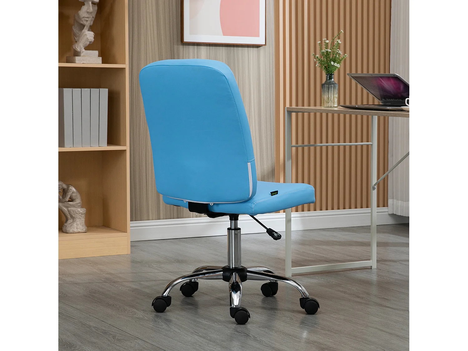 Silla de oficina azul 45x59x100 cm Vinsetto