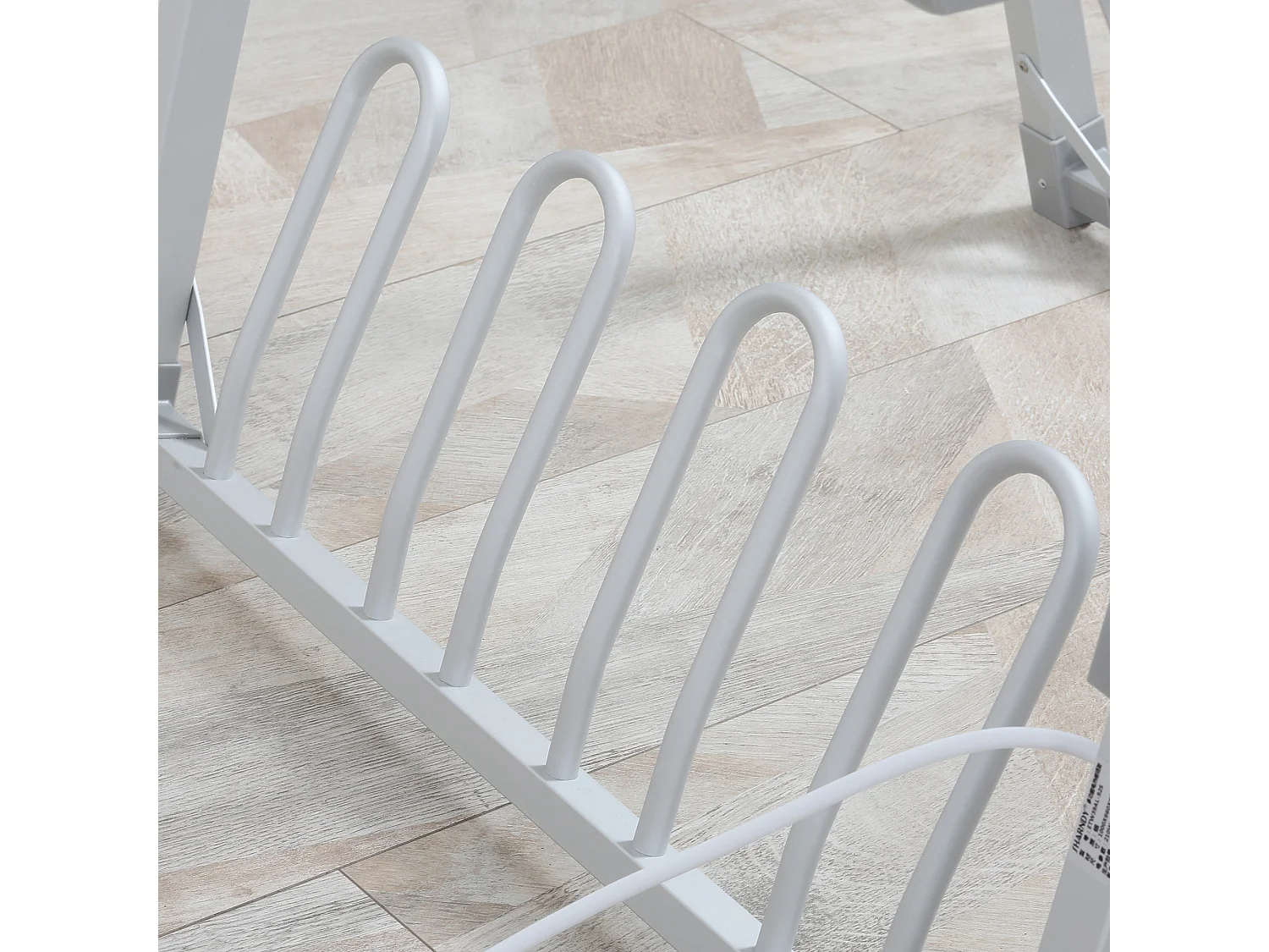 Tendedero eléctrico plegable plata 66x64x101 cm HOMCOM