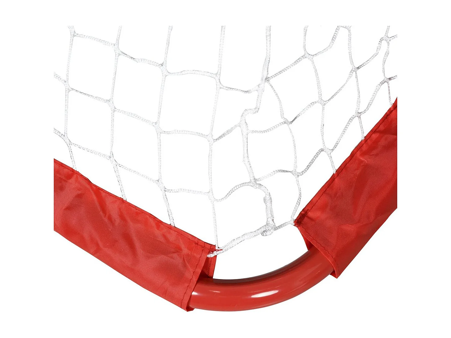 Set de 2 porterías plegables de fútbol rojo 90x36x60 cm HOMCOM