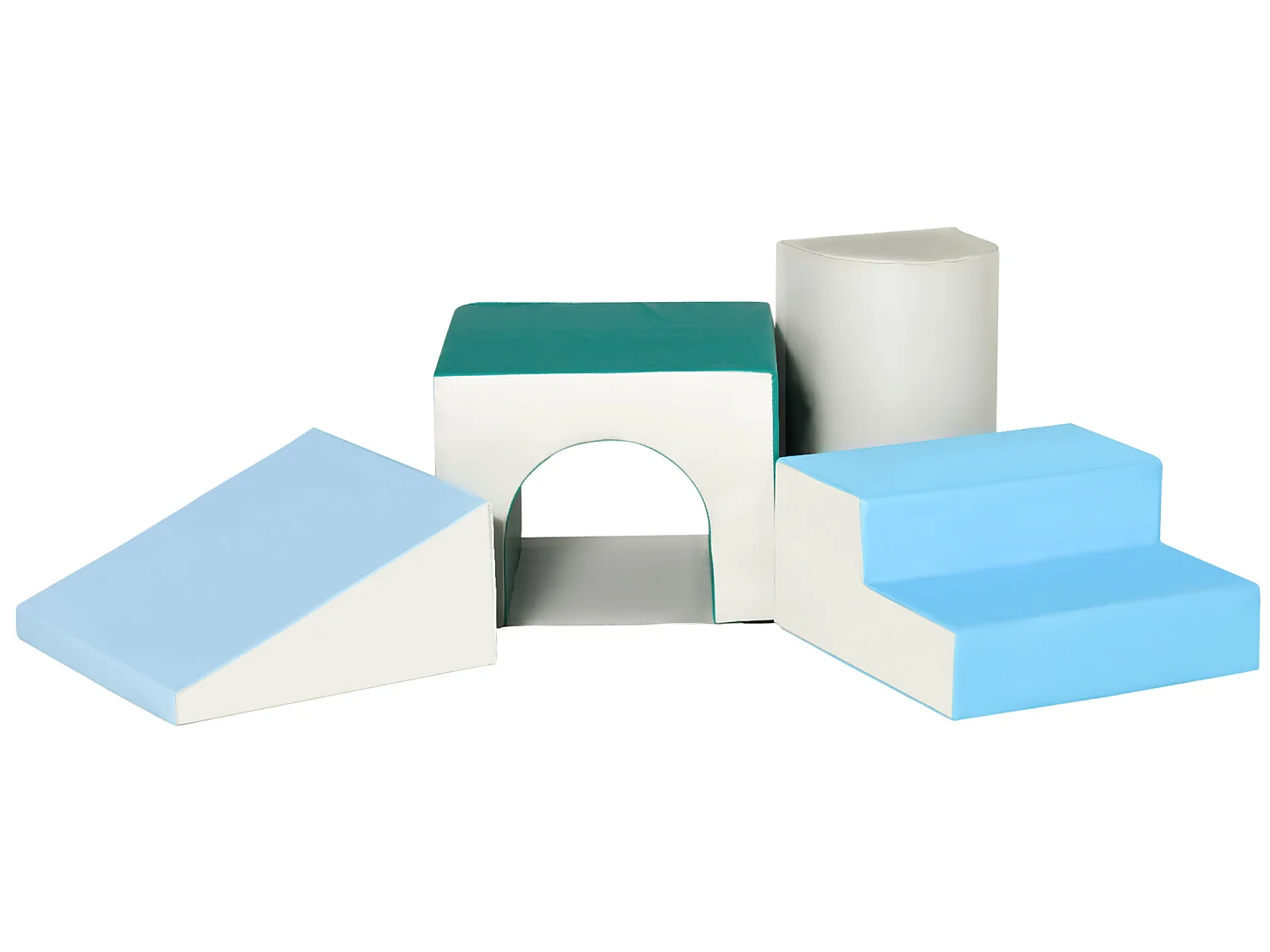 Juego de 4 bloques de espuma multicolor 150x50x39 cm HOMCOM