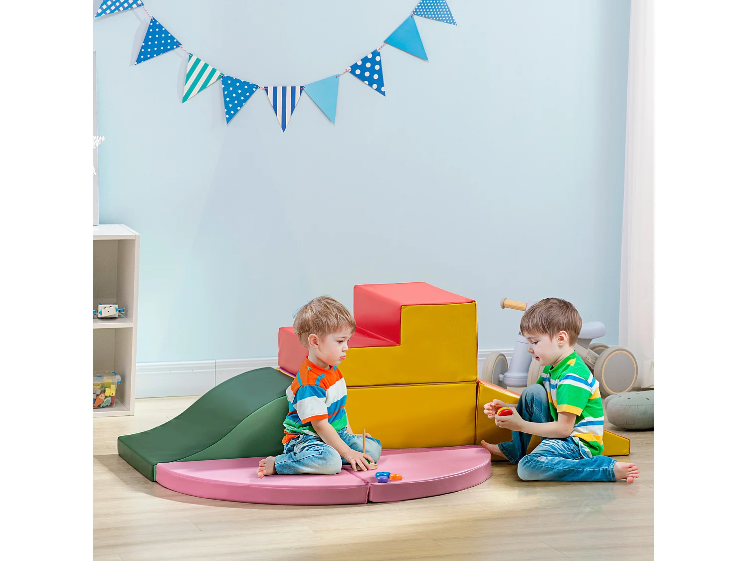 Bloques de espuma multicolor 150x100x24 cm HOMCOM